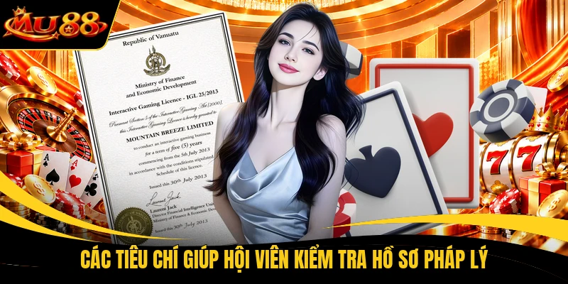 Giấy phép hoạt động MU88 thể hiện hồ sơ pháp lý